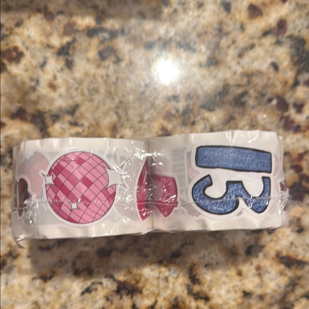 Pink and Blue music Stickers